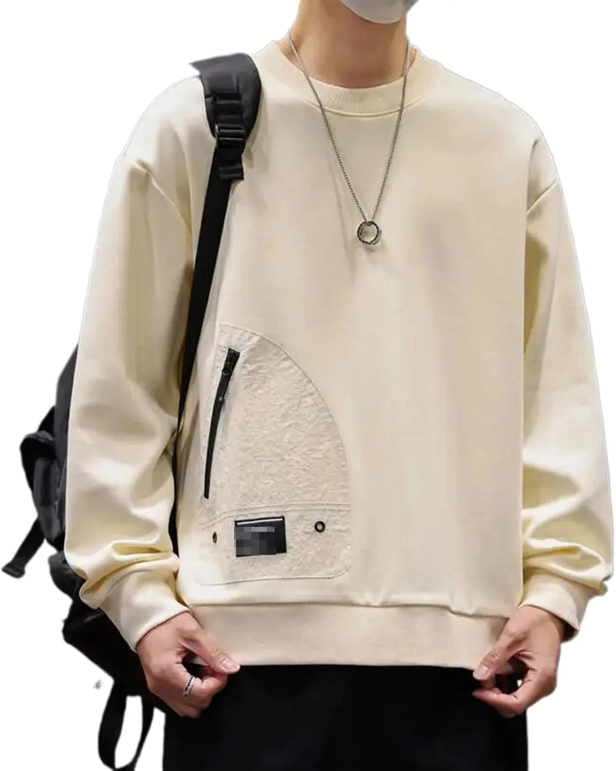 Мужской свитшот с круглым вырезом, свободный, с длинными рукавами WHSZEDZB
Мужской свитшот с круглым вырезом, свободный, с длинными рукавами WHSZEDZB