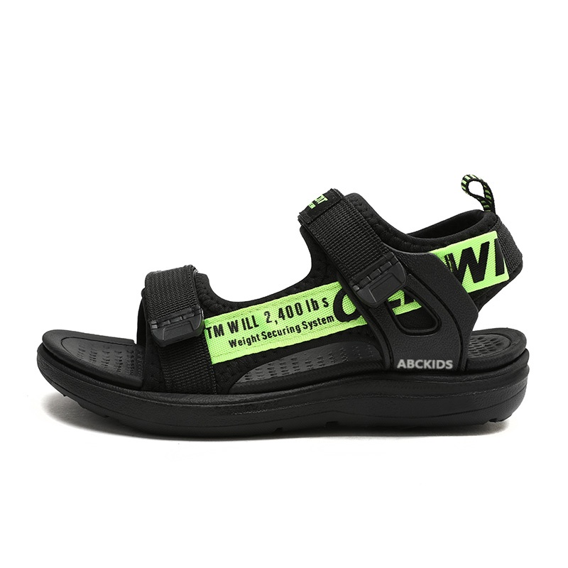 Сандалии детские, легкие, износостойкие, с амортизацией, низкие ABC KIDS, черный/зеленый
Сандалии детские, легкие, износостойкие, с амортизацией, низкие ABC KIDS, черный/зеленый