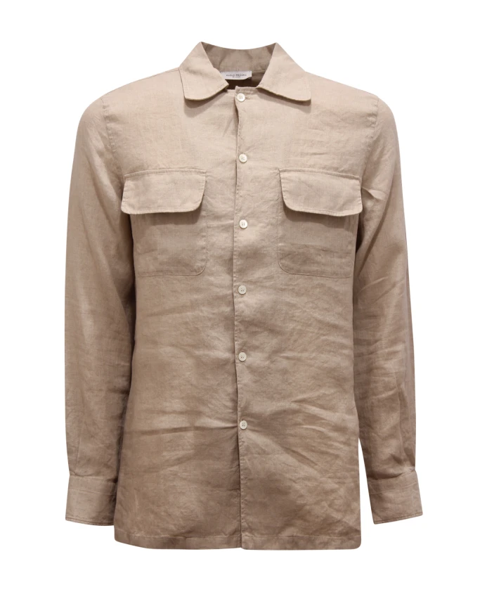 Льняная рубашка Camicia Paolo Pecora, бежевый
Льняная рубашка Camicia Paolo Pecora, бежевый