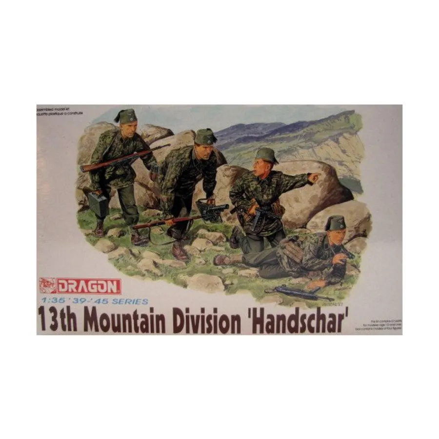 13-й горнострелковый отряд «Хандшар», Dragon Models - '39 to '45 Series - Germany (1:35)
13-й горнострелковый отряд «Хандшар», Dragon Models - '39 to '45 Series - Germany (1:35)