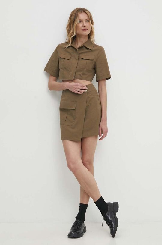 Хлопковая юбка Answear Lab, зеленый
Хлопковая юбка Answear Lab, зеленый