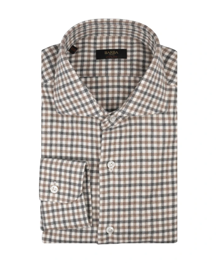 Мужская рубашка из коричневого хлопка Barba, коричневый
Мужская рубашка из коричневого хлопка Barba, коричневый