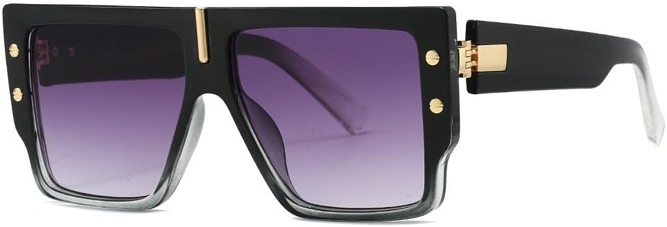 Солнцезащитные очки в винтажной оправе для мужчин, квадратные солнцезащитные очки в стиле ретро, черные, увеличенного размера, защитные очки для мужчин и женщин WNCKSQ, Black Grey
Солнцезащитные очки в винтажной оправе для мужчин, квадратные солнцезащитные очки в стиле ретро, черные, увеличенного размера, защитные очки для мужчин и женщин WNCKSQ, Black Grey