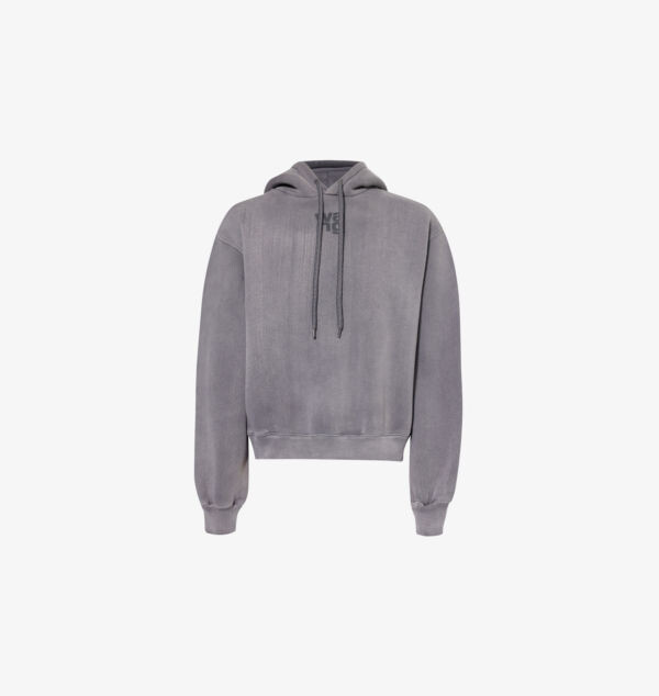 Свободная толстовка с капюшоном из хлопкового трикотажа с эффектом потертости Alexander Wang, цвет washed asphalt
Свободная толстовка с капюшоном из хлопкового трикотажа с эффектом потертости Alexander Wang, цвет washed asphalt