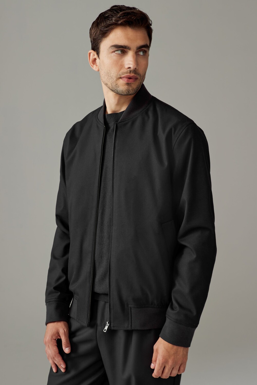 Приталенная фланелевая куртка бомбер Next, черный
Приталенная фланелевая куртка бомбер Next, черный