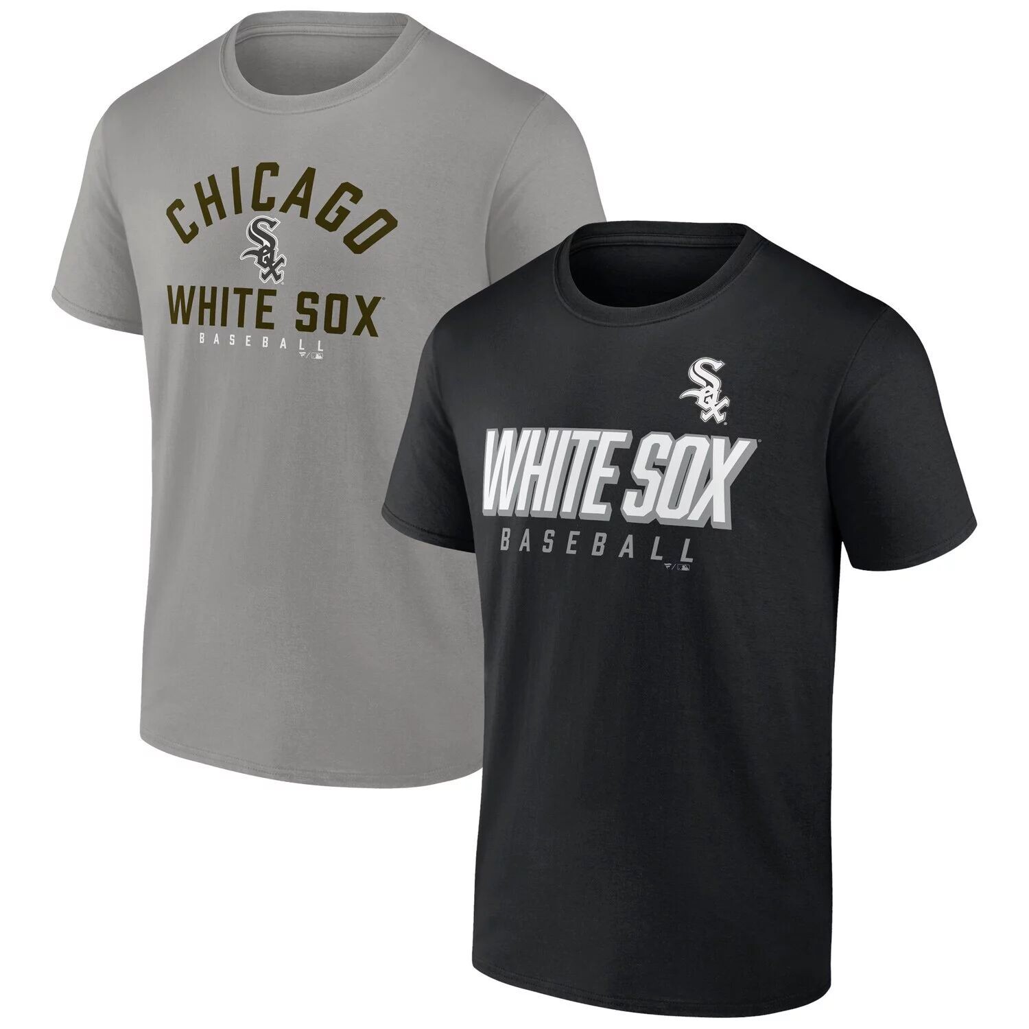 Мужской комплект футболок черного/серого цвета с логотипом Chicago White Sox Player Pack Fanatics, Черный, Мужской комплект футболок черного/серого цвета с логотипом Chicago White Sox Player Pack Fanatics
Мужской комплект футболок черного/серого цвета с логотипом Chicago White Sox Player Pack Fanatics, Черный, Мужской комплект футболок черного/серого цвета с логотипом Chicago White Sox Player Pack Fanatics