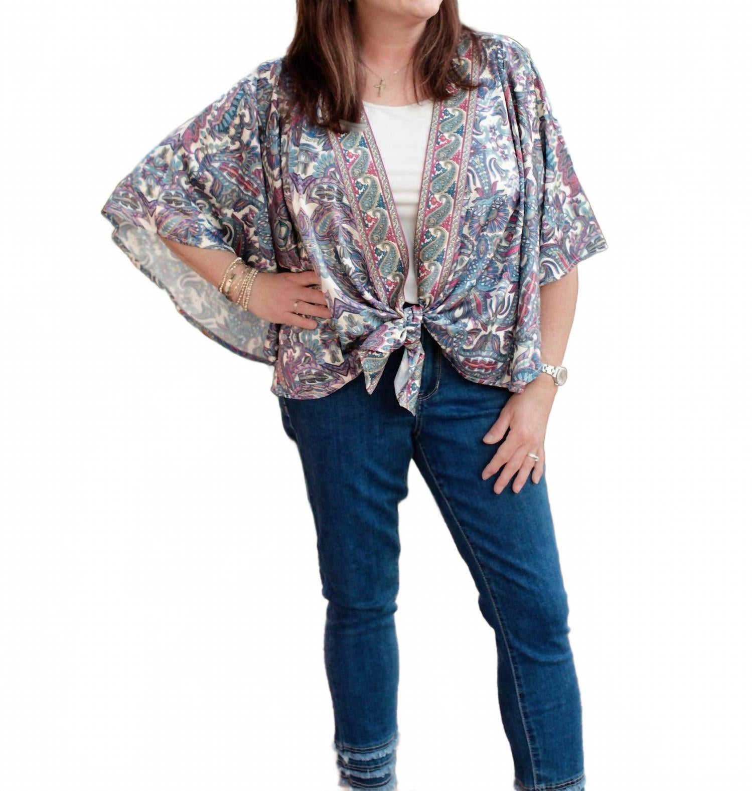 Женский топ кимоно в мульти CHARLIE B
Женский топ кимоно в мульти CHARLIE B