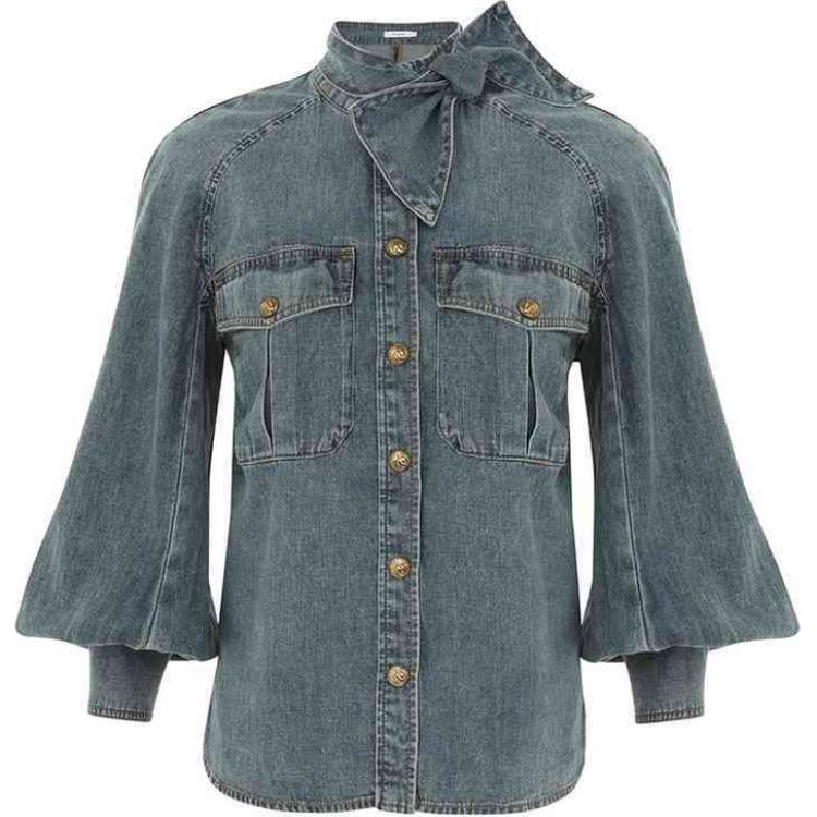 Zimmermann Рубашка с регланными рукавами, Deep Sea Blue
Zimmermann Рубашка с регланными рукавами, Deep Sea Blue