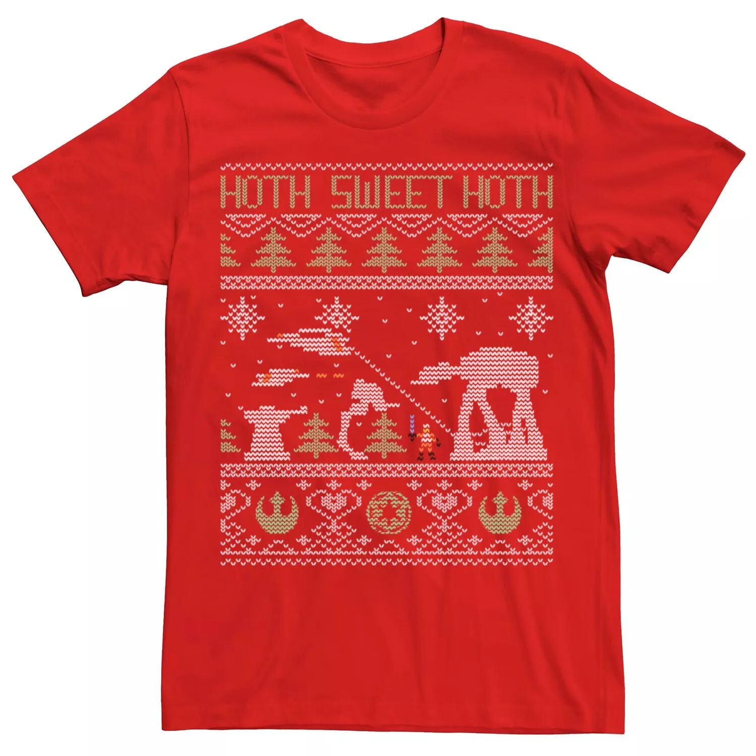 Мужская рождественская футболка Star Wars Hoth Sweet Hoth Battle Ugly Christmas Tee, красная Licensed Character, красный
Мужская рождественская футболка Star Wars Hoth Sweet Hoth Battle Ugly Christmas Tee, красная Licensed Character, красный