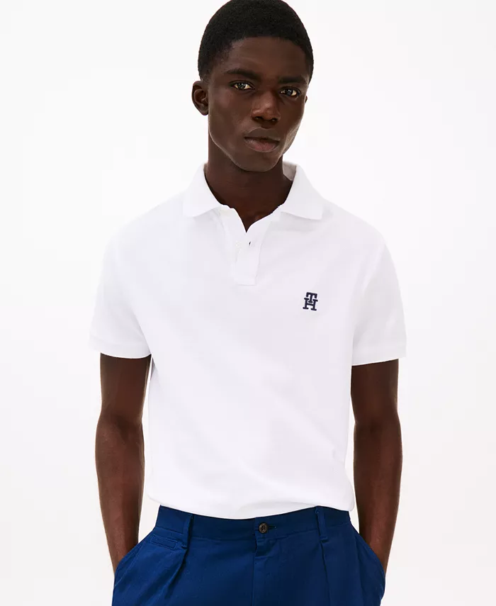 Мужская поло с коротким рукавом и логотипом Monogram Tommy Hilfiger, белый
Мужская поло с коротким рукавом и логотипом Monogram Tommy Hilfiger, белый