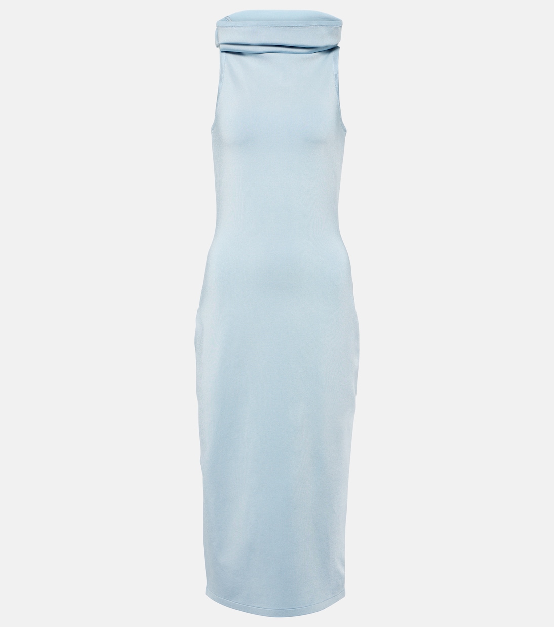 Платье миди из джерси с капюшоном Alaïa, Bleu Glacier
Платье миди из джерси с капюшоном Alaïa, Bleu Glacier
