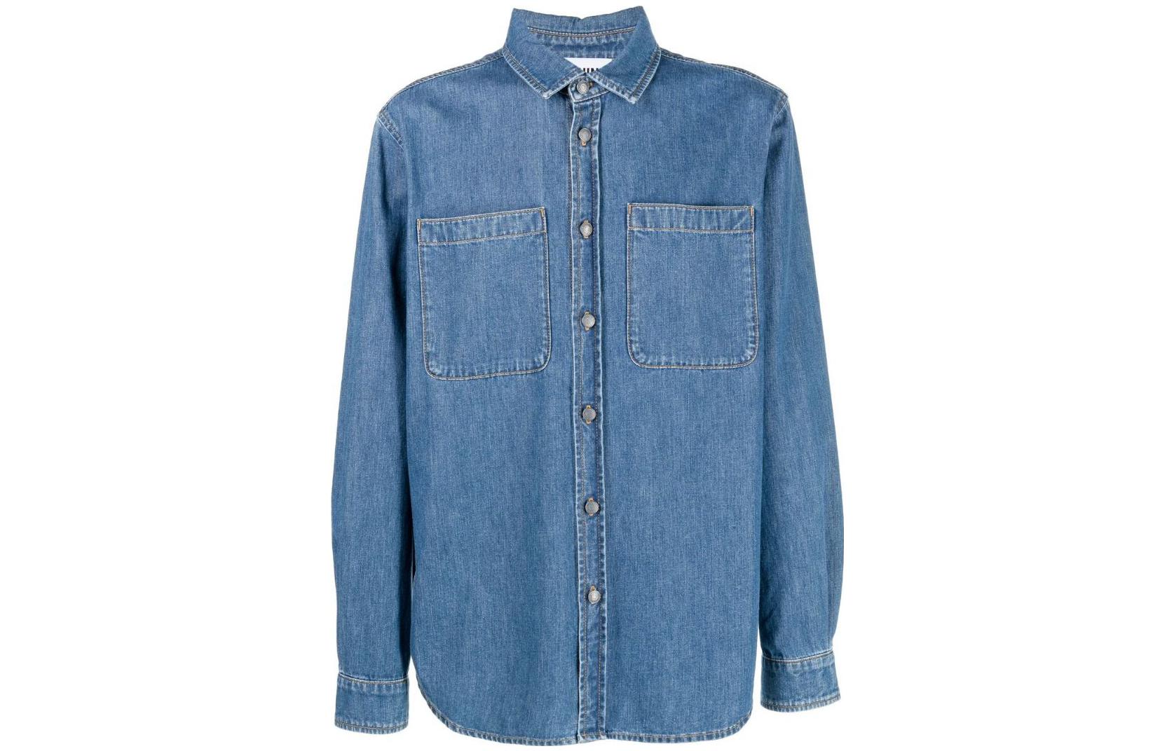 Джиновая рубашка с принтом мишки и пуговицами MOSCHINO, индиго
Джиновая рубашка с принтом мишки и пуговицами MOSCHINO, индиго