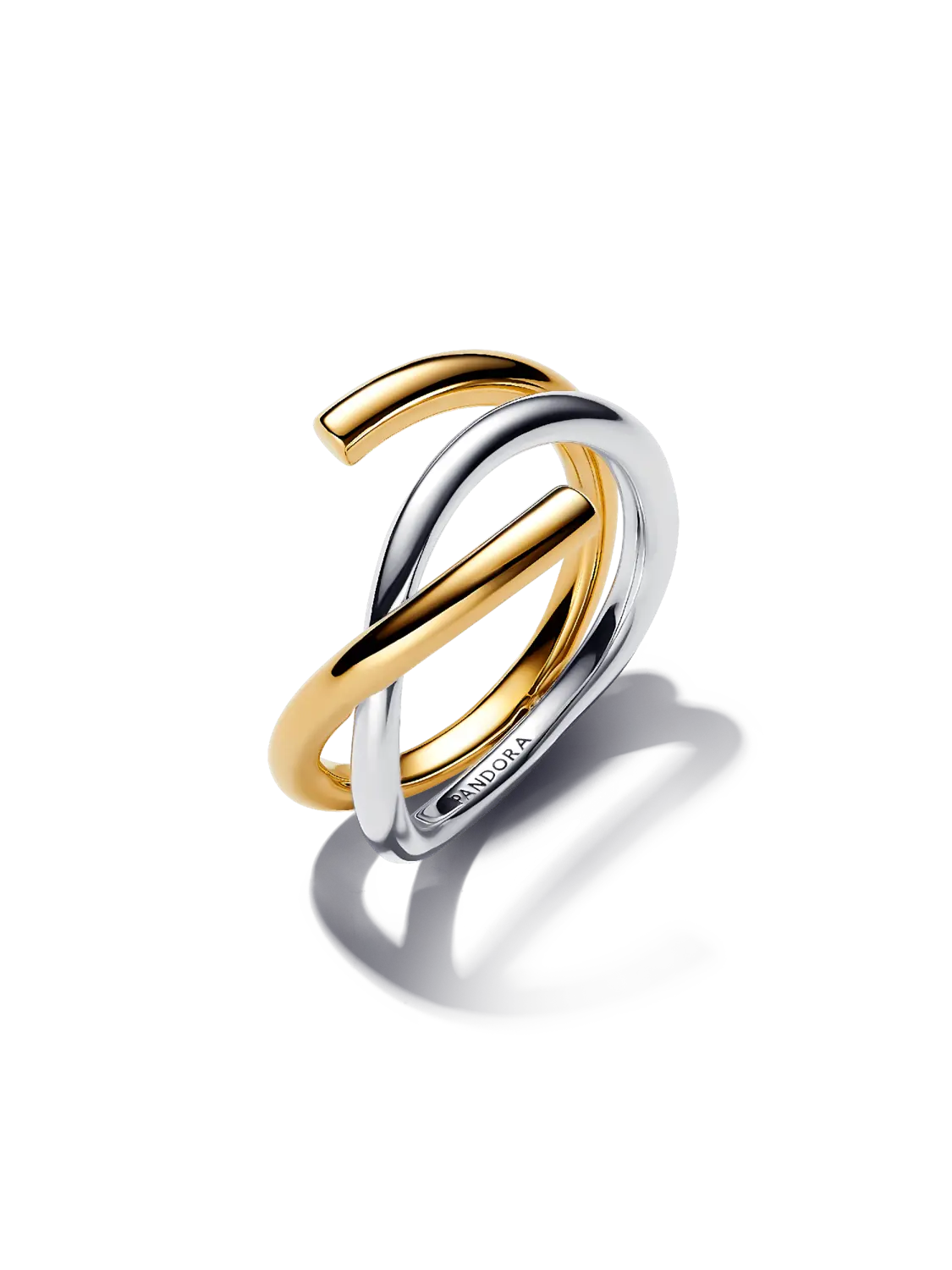 Двухцветное двойное кольцо органической формы Pandora, стерлинговое серебро, покрытие 14-каратным золотом
Двухцветное двойное кольцо органической формы Pandora, стерлинговое серебро, покрытие 14-каратным золотом