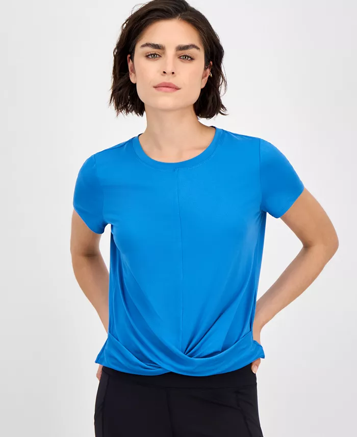 Женская футболка с перекрученным передом для тренировок ID Ideology, синий
Женская футболка с перекрученным передом для тренировок ID Ideology, синий