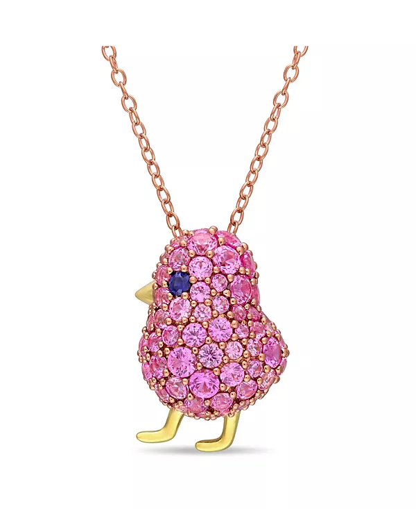 Ожерелье в виде цыпленка с выращенными в лаборатории синими и розовыми сапфирами (2 3/8 карата) из двухцветного серебра 18 карат на основе стерлингового серебра Macy'S, multi
Ожерелье в виде цыпленка с выращенными в лаборатории синими и розовыми сапфирами (2 3/8 карата) из двухцветного серебра 18 карат на основе стерлингового серебра Macy'S, multi