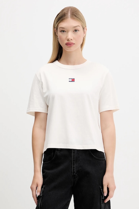Хлопковая футболка Tommy Jeans, бежевый
Хлопковая футболка Tommy Jeans, бежевый