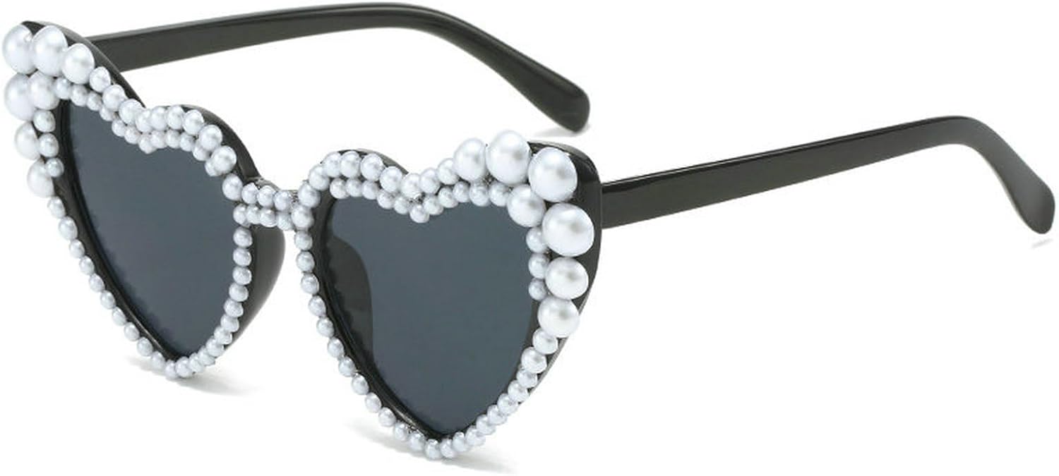 Солнцезащитные очки COTIA Love Pearl для женщин, роскошные винтажные солнцезащитные очки в форме сердца, для вечеринок и фестивалей, «кошачий глаз», с блестками, Black
Солнцезащитные очки COTIA Love Pearl для женщин, роскошные винтажные солнцезащитные очки в форме сердца, для вечеринок и фестивалей, «кошачий глаз», с блестками, Black