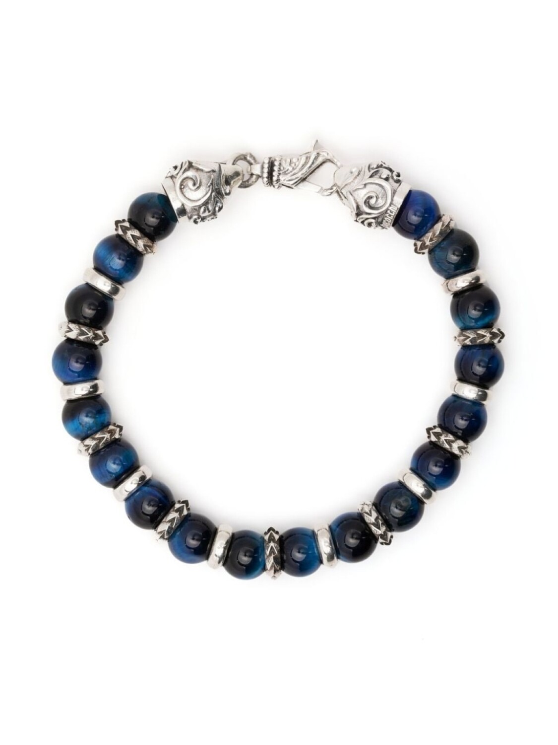 Браслет из бисера тигровый глаз Emanuele Bicocchi, серебряный
Браслет из бисера тигровый глаз Emanuele Bicocchi, серебряный