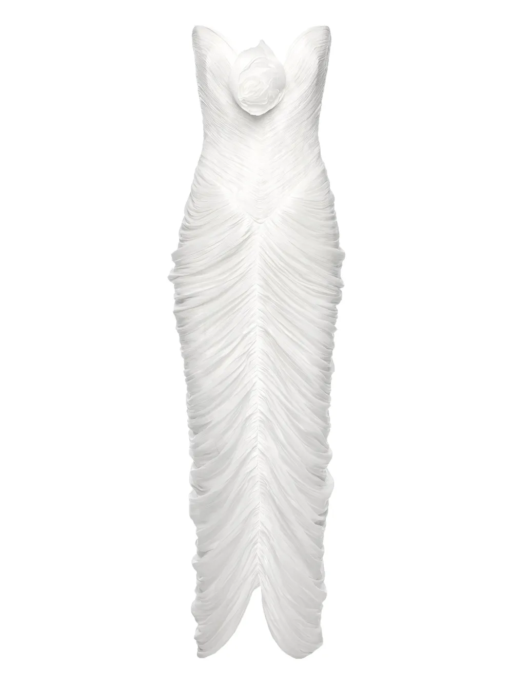 Длинное платье с драпировкой, украшенное розами Ana Radu, белый
Длинное платье с драпировкой, украшенное розами Ana Radu, белый