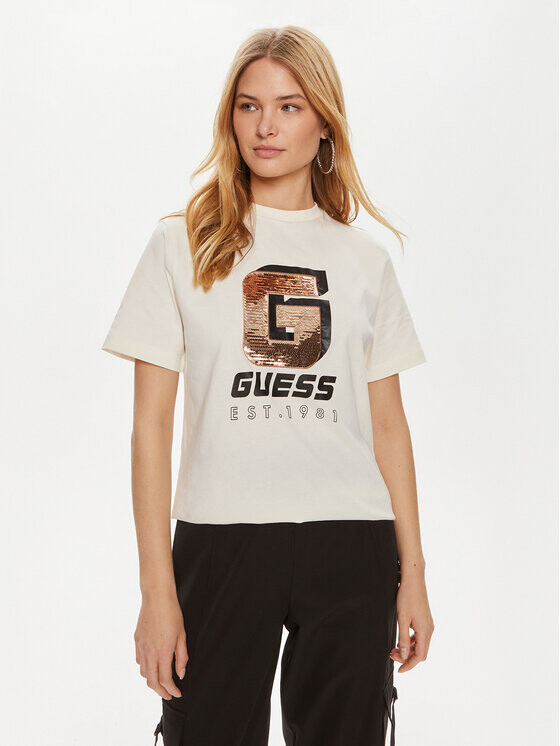 Футболка стандартного кроя Guess, белый
Футболка стандартного кроя Guess, белый