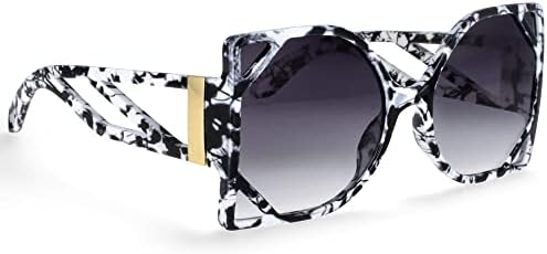 Модные солнцезащитные очки в крупной квадратной оправе для женщин, с полой конструкцией, увеличенного размера, с защитой от УФ-излучения UV400, в винтажном стиле MTZJH, C4cow-flower
Модные солнцезащитные очки в крупной квадратной оправе для женщин, с полой конструкцией, увеличенного размера, с защитой от УФ-излучения UV400, в винтажном стиле MTZJH, C4cow-flower