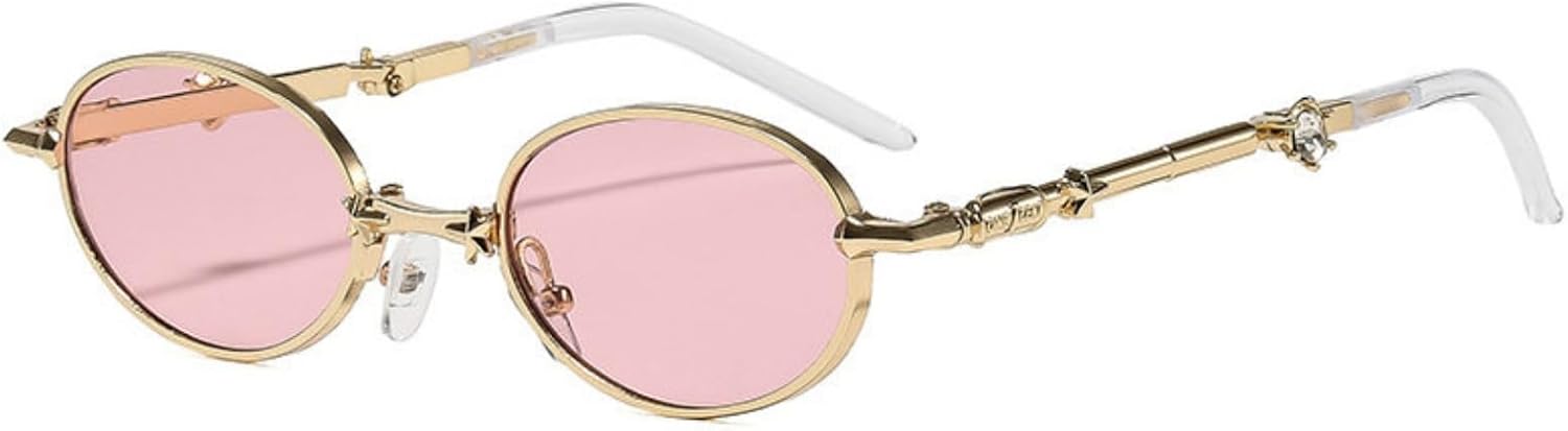 Willochra Ретро панк Складные солнцезащитные очки Винтаж Новые Женские Металлические Овальные Солнцезащитные Очки Классические Женские Очки с защитой от УФ-излучения UV400 и стразами, C5
Willochra Ретро панк Складные солнцезащитные очки Винтаж Новые Женские Металлические Овальные Солнцезащитные Очки Классические Женские Очки с защитой от УФ-излучения UV400 и стразами, C5