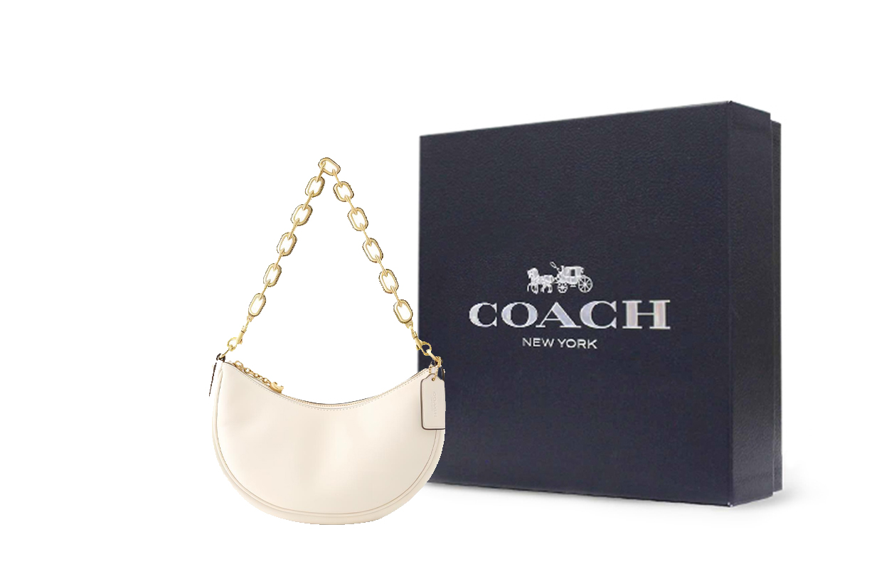 COACH Женская сумка через плечо из телячьей кожи 
COACH Женская сумка через плечо из телячьей кожи