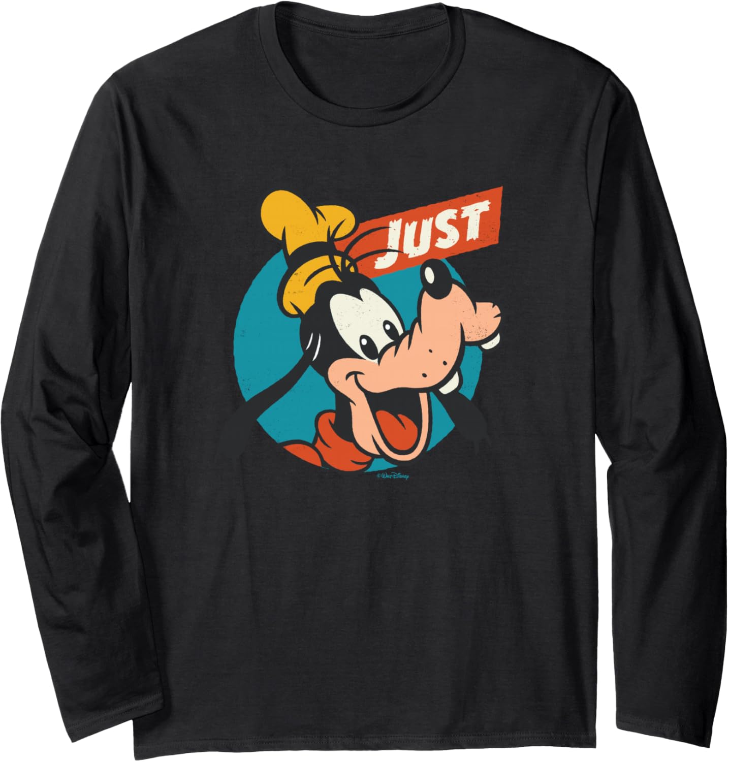Винтажная классическая ретро-футболка с длинными рукавами Disney Just Goofy, черная
Винтажная классическая ретро-футболка с длинными рукавами Disney Just Goofy, черная