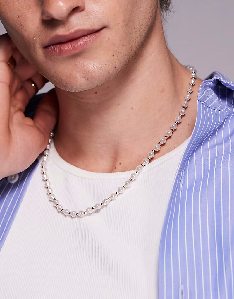 Фестивальное ожерелье из жемчуга и бусин в нескольких цветах Asos Design
Фестивальное ожерелье из жемчуга и бусин в нескольких цветах Asos Design