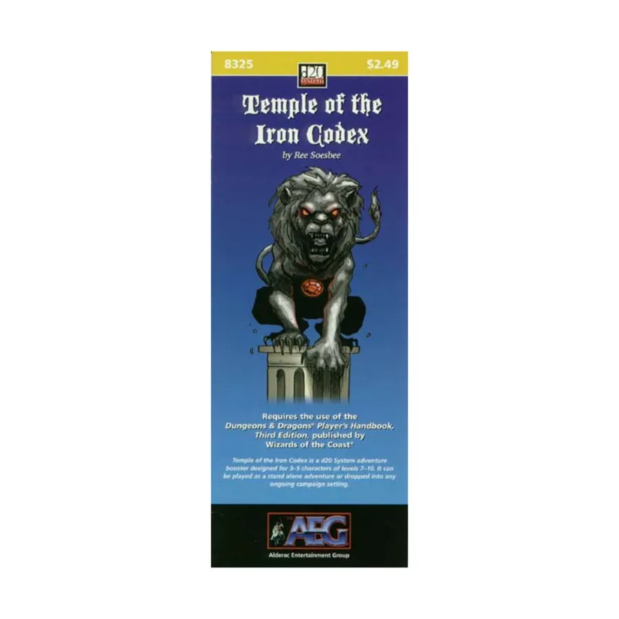 Модуль Temple of the Iron Codex, Adventure Keep Modules (d20)
Модуль Temple of the Iron Codex, Adventure Keep Modules (d20)