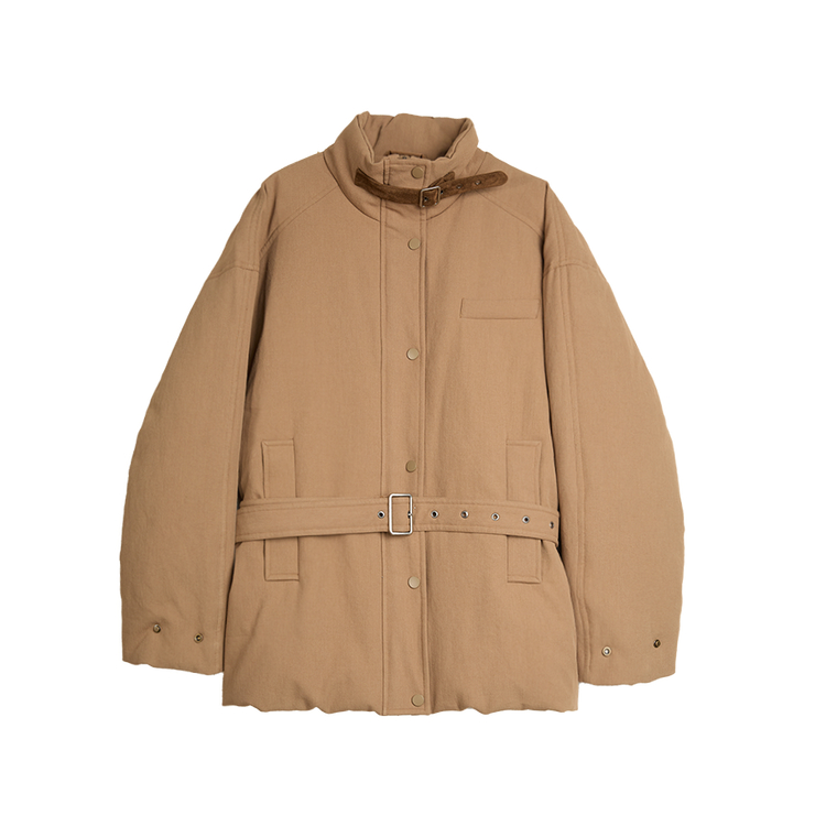 ELLE Пуховик Women's Coffee Stand Collar Moderate Parka Down Jacket
ELLE Пуховик Women's Coffee Stand Collar Moderate Parka Down Jacket