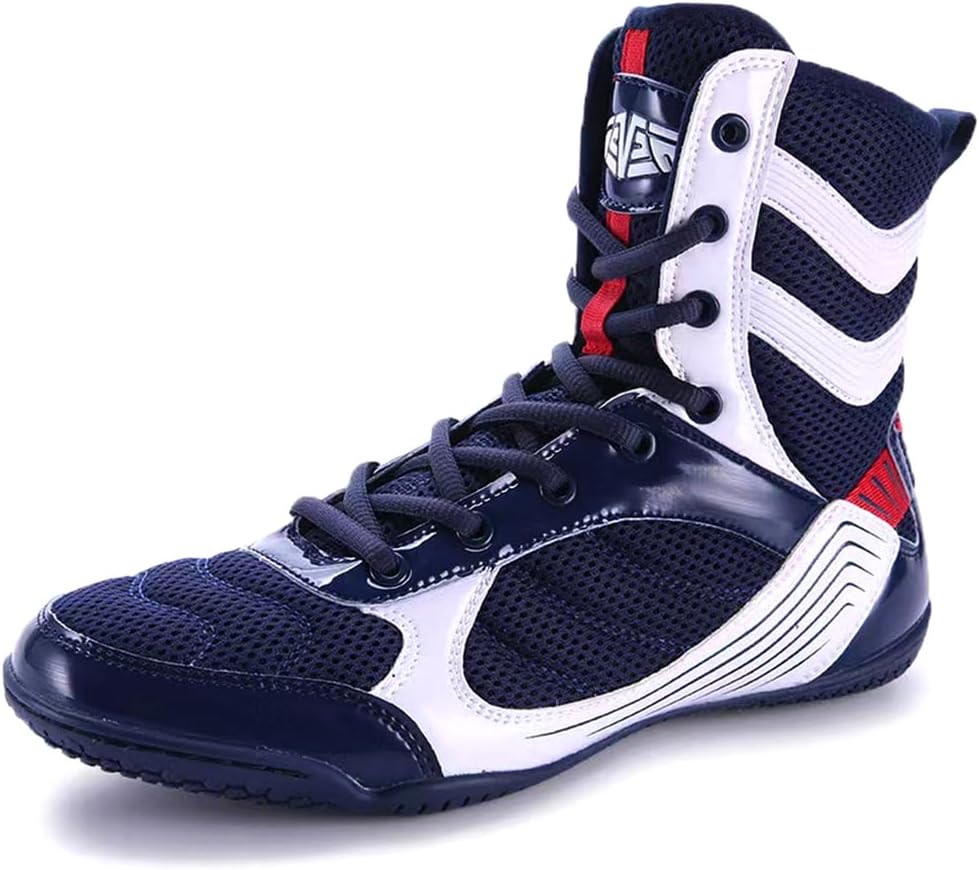 Высокие боксерские ботинки для мужчин, легкие борцовские кроссовки с резиновой подошвой для подростков, Муай Тай, кикбоксинг, спарринг Hiuzylqx, синий
Высокие боксерские ботинки для мужчин, легкие борцовские кроссовки с резиновой подошвой для подростков, Муай Тай, кикбоксинг, спарринг Hiuzylqx, синий