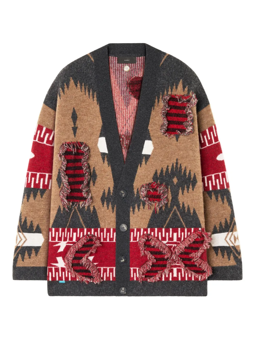 Кардиган с бахромой и узором Alanui, коричневый
Кардиган с бахромой и узором Alanui, коричневый