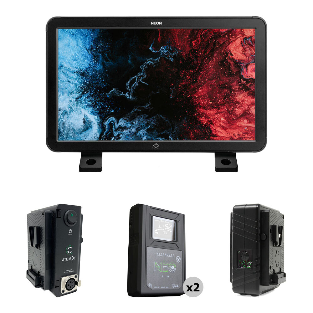 Монитор Atomos NEON 17" 4K HDR с комплектом питания от двух аккумуляторов (крепление V-Mount)
Монитор Atomos NEON 17" 4K HDR с комплектом питания от двух аккумуляторов (крепление V-Mount)