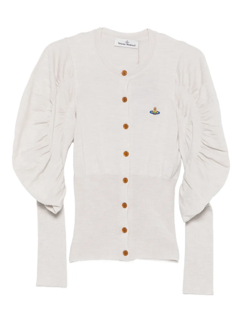 Кардиган с объемными рукавами Vivienne Westwood, серый
Кардиган с объемными рукавами Vivienne Westwood, серый