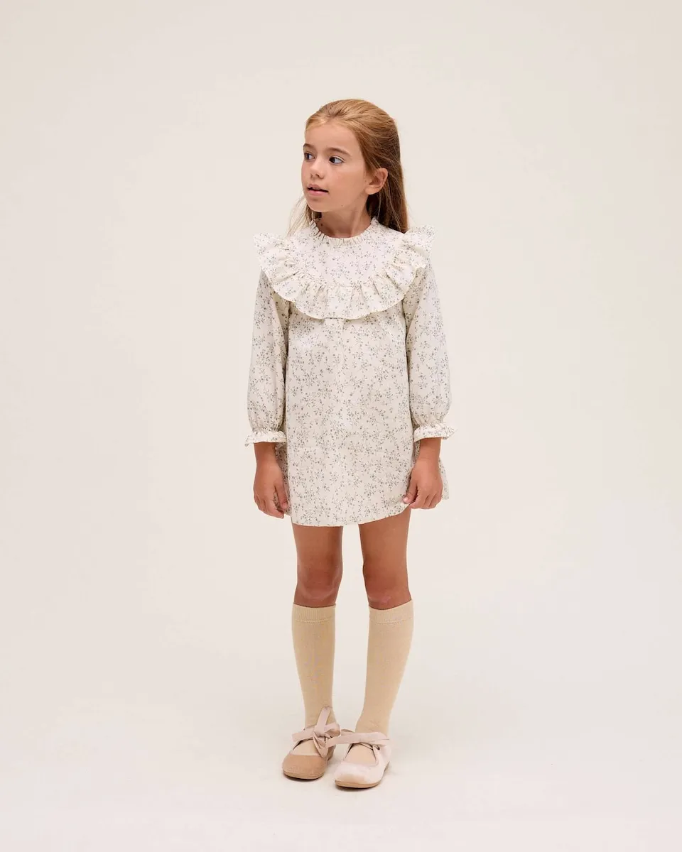 Детское платье с цветочным принтом и деталями воланов Dadati, белый
Детское платье с цветочным принтом и деталями воланов Dadati, белый