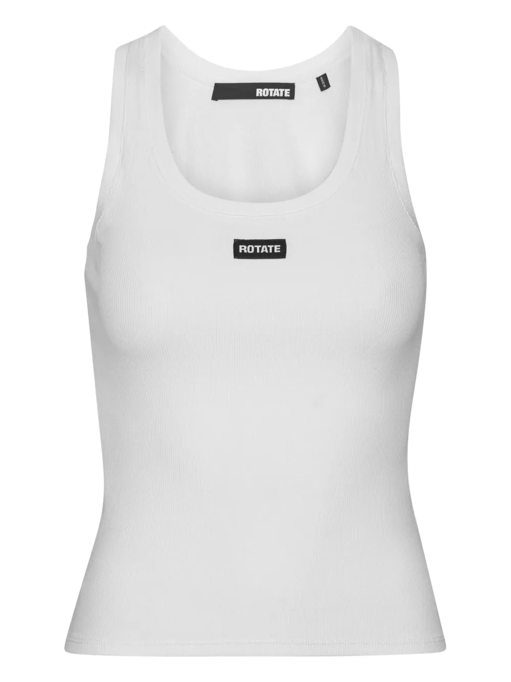 Топ в рубчик с U-образным вырезом ROTATE BIRGER CHRISTENSEN, белый
Топ в рубчик с U-образным вырезом ROTATE BIRGER CHRISTENSEN, белый