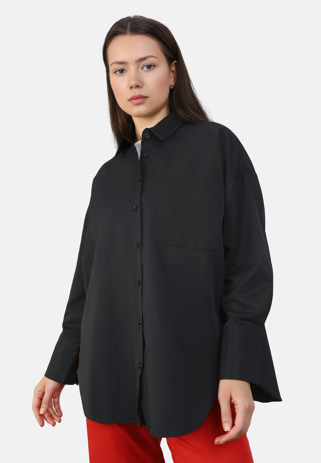 Блузка на пуговицах BENIN Modanisa, черный
Блузка на пуговицах BENIN Modanisa, черный