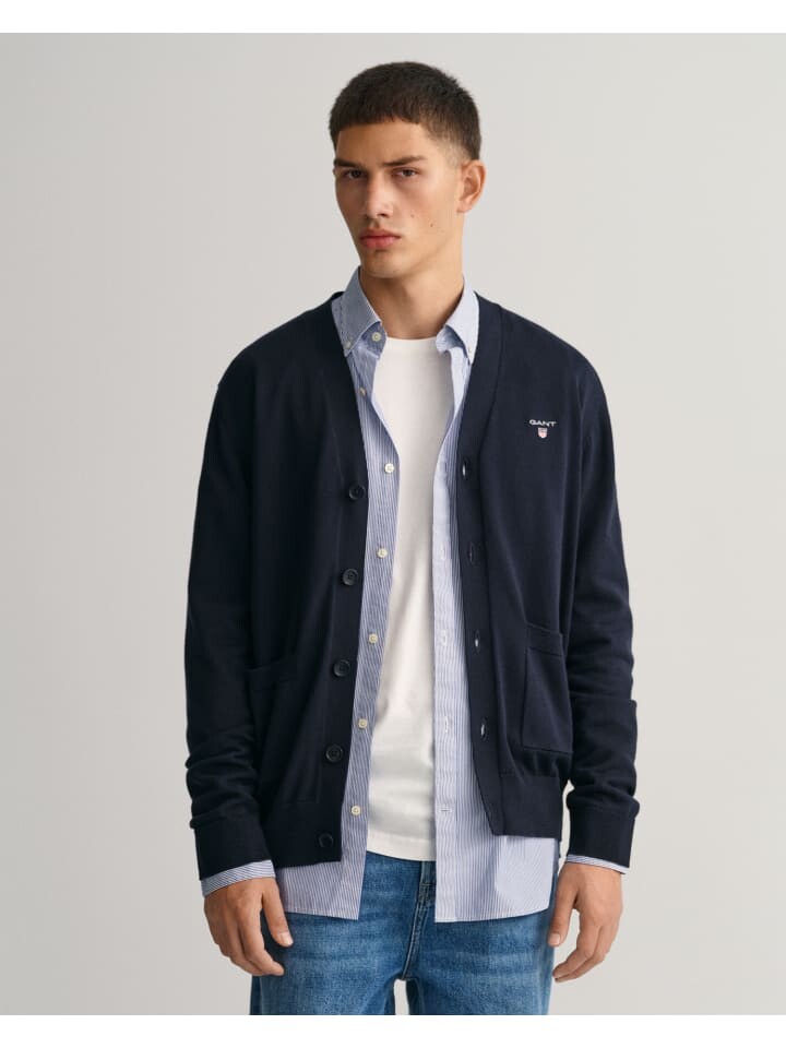 Пуловер Gant, цвет evening blue
Пуловер Gant, цвет evening blue