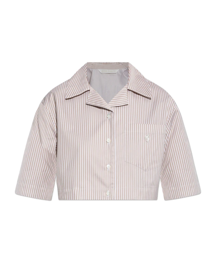 Рубашка в полоску Palm Angels, бежевый
Рубашка в полоску Palm Angels, бежевый