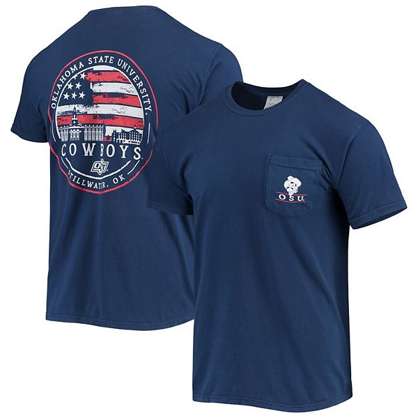 Мужская футболка Oklahoma State Cowboys Campus Americana в темно-синем цвете Image One
Мужская футболка Oklahoma State Cowboys Campus Americana в темно-синем цвете Image One
