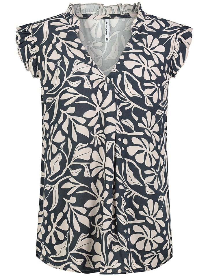 Блузка Sublevel, цвет dunkelblau/creme
Блузка Sublevel, цвет dunkelblau/creme