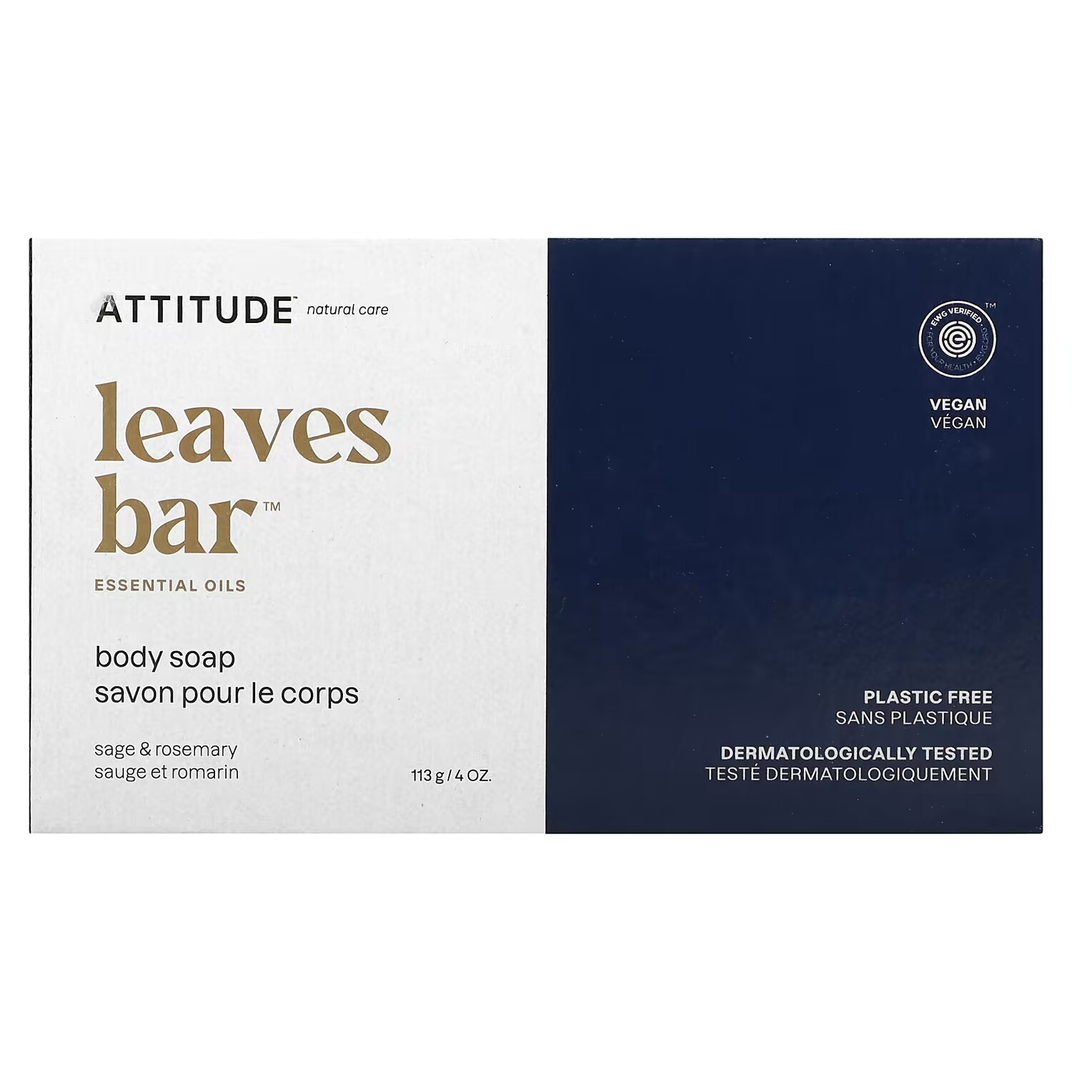 Мыло для тела Attitude Leaves Bar с шалфеем и розмарином, 113 г
Мыло для тела Attitude Leaves Bar с шалфеем и розмарином, 113 г