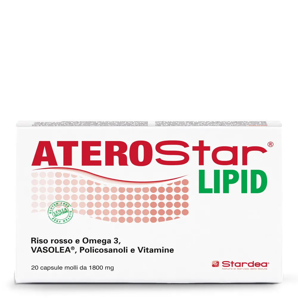 Aterostar Lipid 20 мягких капсул для контроля уровня холестерина Stardea
Aterostar Lipid 20 мягких капсул для контроля уровня холестерина Stardea