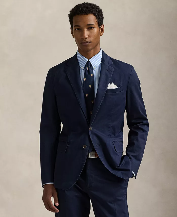 Мужская пиджак-поло неструктурированный современный пиджак Polo Ralph Lauren, синий
Мужская пиджак-поло неструктурированный современный пиджак Polo Ralph Lauren, синий