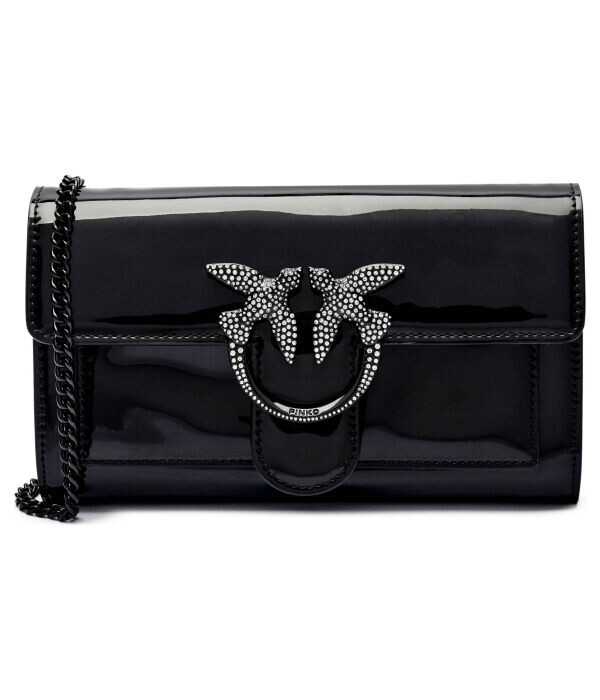 Сумка женская Pinko лакированная на цепочке, черный
Сумка женская Pinko лакированная на цепочке, черный
