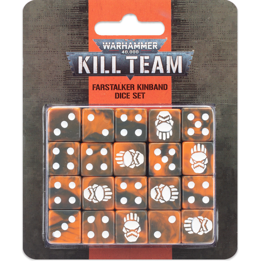 Миниатюра Games Workshop Warhammer 40K: Kill Team - Farstalker Kinband Dice (20)
Миниатюра Games Workshop Warhammer 40K: Kill Team - Farstalker Kinband Dice (20)