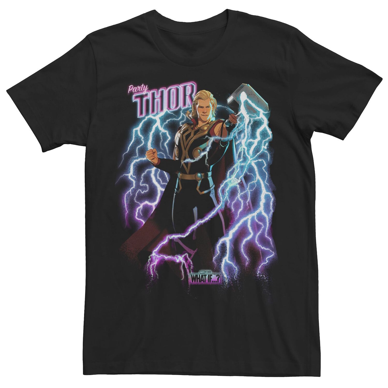 Мужская футболка Marvel What If Thor Lightning Strike Licensed Character 
Мужская футболка Marvel What If Thor Lightning Strike Licensed Character