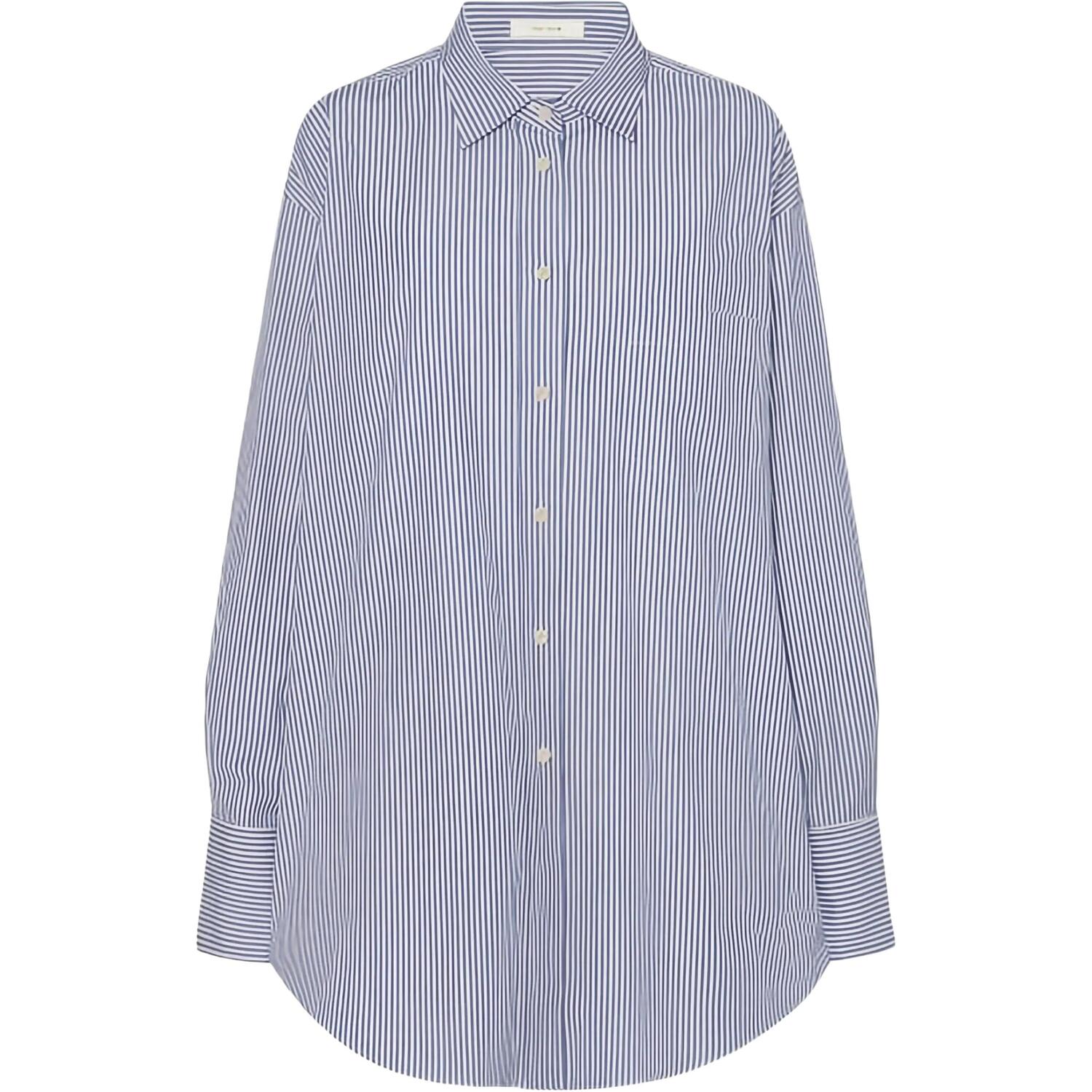 The Row Женская рубашка с синим лацканом, средней длины
The Row Женская рубашка с синим лацканом, средней длины