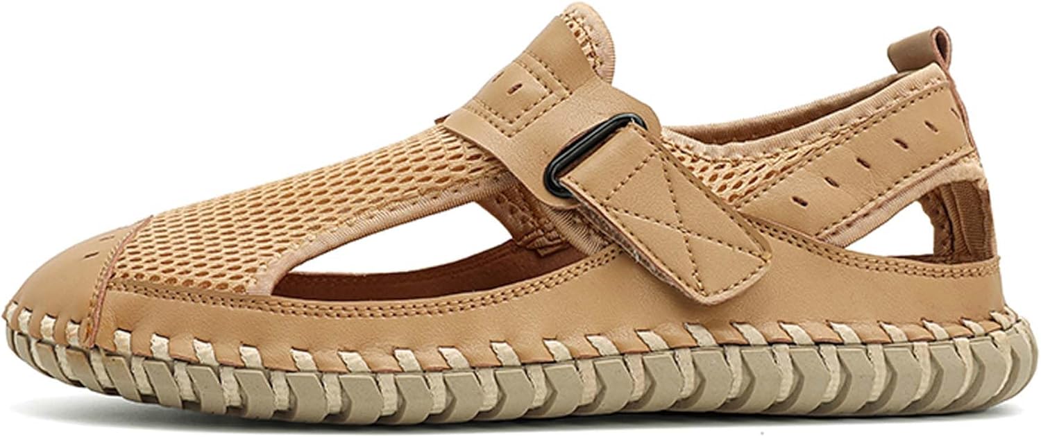 Мужские сандалии Vtiao, верх из сетчатых вставок, мягкие и дышащие, ручная строчка, перфорированные дышащие сандалии, модные водные туфли, пляжная обувь, обувь для вождения, обувь для босых ног, коричневый
Мужские сандалии Vtiao, верх из сетчатых вставок, мягкие и дышащие, ручная строчка, перфорированные дышащие сандалии, модные водные туфли, пляжная обувь, обувь для вождения, обувь для босых ног, коричневый